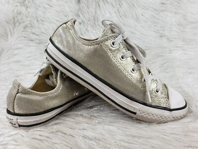 Tênis CONVERSE ALL STAR 353181F metálico brilhante tamanho juvenil 2.5/34 - Imagem 1 de 4