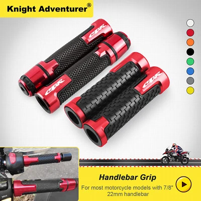 For 2017 Honda CBR1000RR Motorcycle Racing Handlebar Grip w/o Ends Cap 7/8" 22mm - Image 1 of 4