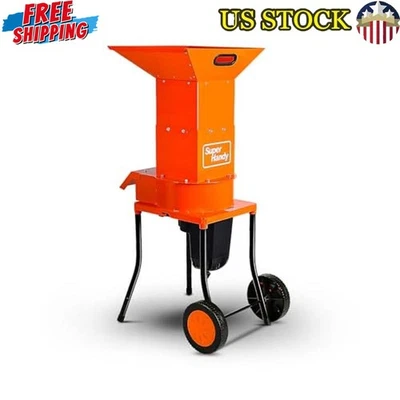 Trituradora de hojas eléctrica resistente 15AMP ecológica cuchillas de 11 pulgadas nueva Foto 1 de 4