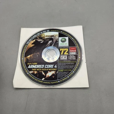 Armored Core 4 OXM Demo Official Xbox Magazine Disc 72 Microsoft Xbox 360 Game - Image 1 of 4