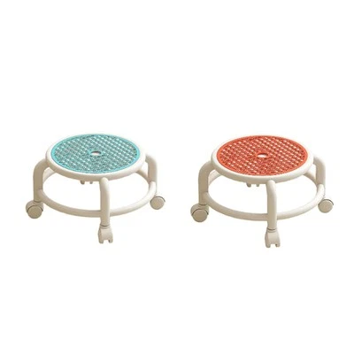 Low Height Rolling Stool Comfortable Sturdy 360° Swivel for Home Office SPA - Image 1 of 2