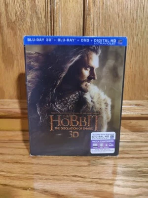 The Hobbit: The Desolation of Smaug 2014 Blu-ray + 3D Blu-ray  5-Discs Very Good - Image 1 of 4