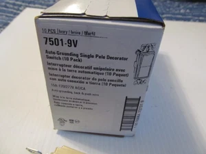 100- EATON 7501-9V ELFENBEIN 15A 120/277V DECORA EINPOLIGE SCHALTER B-S10 - Bild 1 von 3