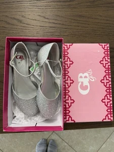 Bonnie Jean GB Girls Glimmer Dress Shoe Junior Size 8 NEW In Box Dillards - Picture 1 of 4