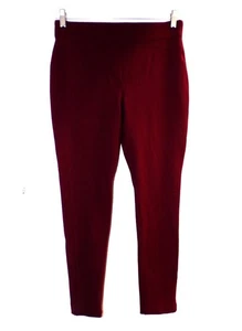 CHICO'S DARK RED KNIT ANKLE PANTS Chico's Size 1 * (Reg Size 8) - Picture 1 of 5