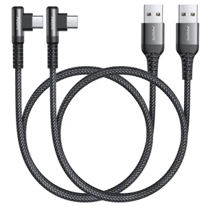 AINOPE [2er Pack 1,6 Fuß Typ C Kabel, 3,1 A Typ C Ladegerät Schnellladen, rechtwinklig - Bild 1 von 12