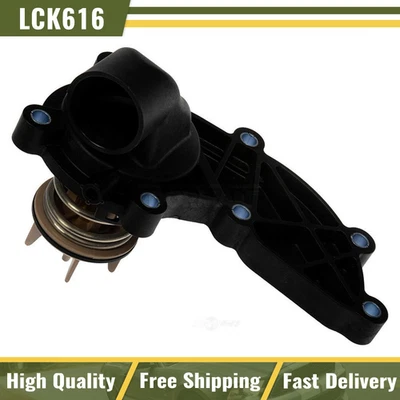 Engine Coolant Thermostat w/ Housing Assembly for Audi Q5 Q7 S4 VW Touareg - Image 1 of 4