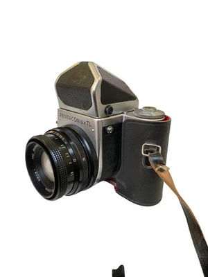 Vintage Pentacon Six TL Film Camera MC BIOMETAR 80mm F2.8 & Case - Image 1 of 4