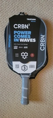 New CRBN³ TruFoam Waves 3 Elongated Pickleball Paddle – Gen 4 TruFoam Core – - Image 1 of 4