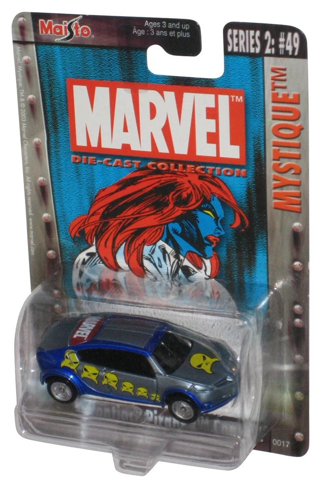 Marvel Maisto X-Men Mystique (2003) Series 2 Pontiac Piranna Concept Blue Toy Ca - Image 1 of 1