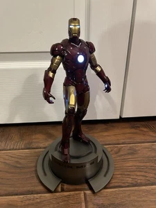 KOTOBUKIYA IRON MAN MOVIE FINE ART STATUE W/ WORKING LIGHT #145/200. W/ Box - Picture 1 of 8