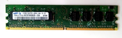 Samsung Computer Memory 512MB 1Rx8 PC2-4200U-44-12-ZZ M378T6553EZS-CD5 0709 - Image 1 of 4