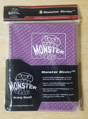 Álbum de tarjetas coleccionables Monster 4 bolsillos (Holo púrpura) Foto 1 de 2