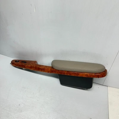 04-10 Toyota Sienna Passenger Door Panel Arm Rest W/Switch Wood Beige Leather - Image 1 of 4