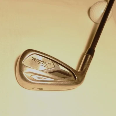 LH Titleist 718 AP1 Single 8 Iron UST Mamiya Recoil 65 F3 Regular Flex Graphite  - Image 1 of 4