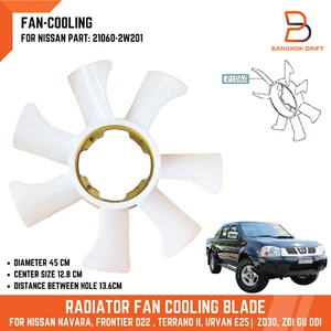 Radiator Cooling Fan Blade For Nissan Navara D22 ZD30 ZDI GU DDi 21060-2W201 - Picture 1 of 6