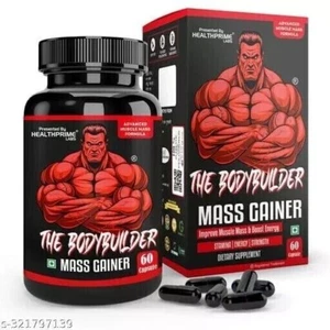 THE BODYBUILDER MASS GAINER KAPSEL FÜR MUSKEL & GEWICHTSZUNAHME 60 KAPSEL - Bild 1 von 4