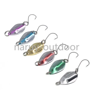 20PCS Micro Metal Spoon Fishing Lure 3g Trout Bass Fishing Tackle - Picture 1 of 16