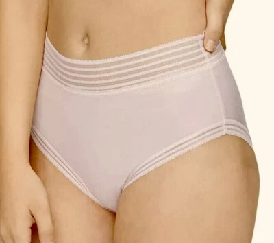 CALVIN KLEIN Striped Waistband Lt Pink Soft Modern Brief Panty Women XS S M L XL - Image 1 of 4