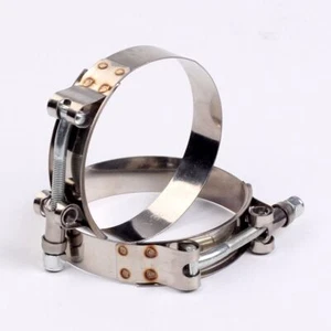 2 x 2.75" Stainless Steel T Bolt Clamp Turbo Intake 2-3/4" Silicone Hose Clamp - Picture 1 of 7