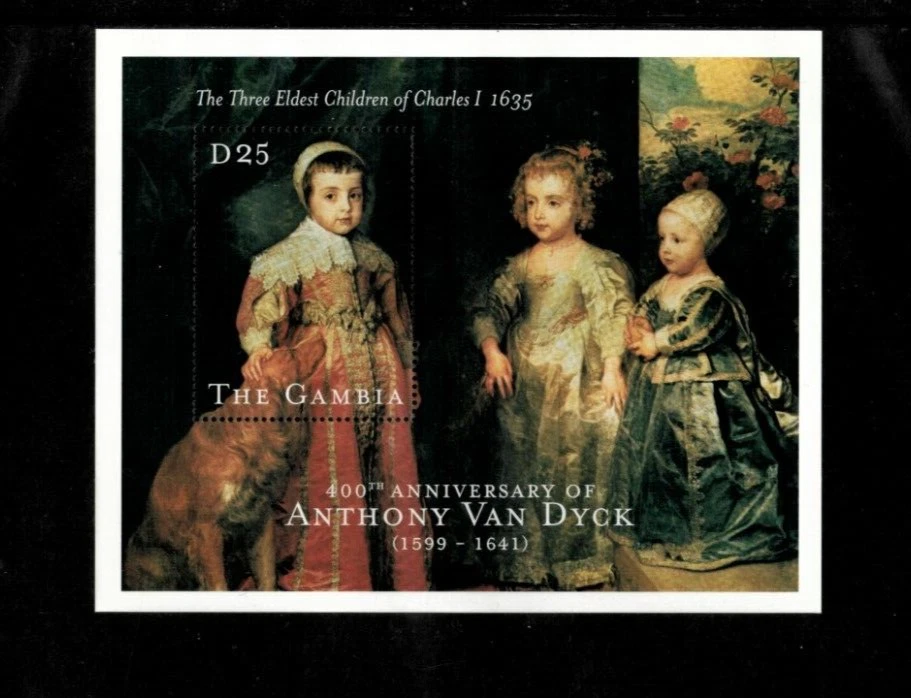 Gambia 2000 - Anthony Van Dyck Artist - Souvenir Stamp Sheet - Scott #2222 - MNH - Image 1 of 1