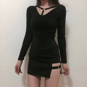 Sexy Lady Irregular Skirt Gothic Punk Dance Clubwear Short Mini Bodycon Slim New - Picture 1 of 8
