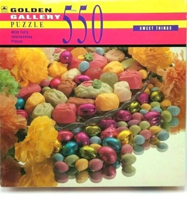 VTG. Golden Gallery Puzzle SWEET THINGS 550 Piece Jigsaw Puzzle 18"X24" - Image 1 of 4