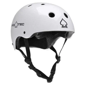 Pro Tec - Classic Certified Helmet White Gloss - Picture 1 of 5