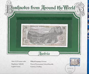 World Banknotes Austria 20 Schilling 1967 UNC P 142 Preix N - Picture 1 of 3