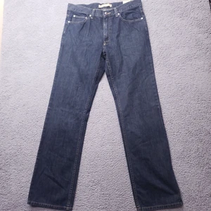 Perry Ellis Cottons Mens 32x34 Dark Wash Luxury Twill Mid Rise Blue Jeans NWT - Picture 1 of 16