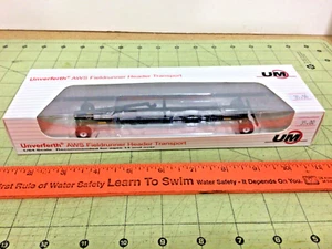 1/64 Unverferth AWS Fieldrunner metal black header transport trailer by SpeCast - Picture 1 of 4
