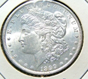 1899 - O 1 $ Morgan Silber Dollar Stempelglanz sehr schön Privatverkäufer 30 Tage Garantie - Bild 1 von 5