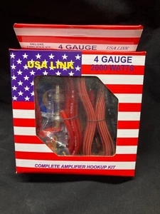 USA Link 4 Gauge Deluxe Complete Amplifier Kit 2000 watt 4G KIT - Picture 1 of 7