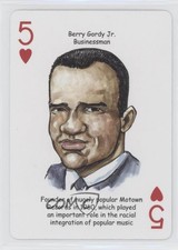 2019 Hero Decks Black America 2 Playing Cards Berry Gordy Jr #5H 6d7