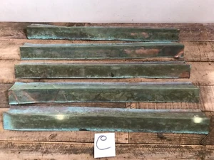 5 Old 90 Degree Copper Right Angle Flashing Sheet Metal 24" Patina Verdigris ((C - Picture 1 of 9