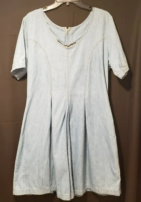 Vintage Bill Blass Denim Romper, size 14 Foto 1 de 4
