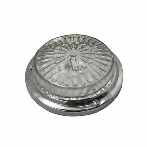 LED Innenleuchte 12V für LKW Anhänger universell einsetzbar mit Chromsockel - Bild 1 von 11