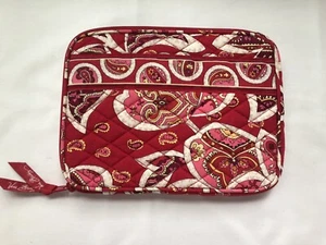 Vera Bradley E-READER SLEEVE Red Posies LOLA iPad Mini, Kindle Nook Nintendo - Picture 1 of 8