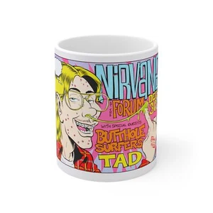 Nirvana Butthole Surfers TAD 12/30/93 Mug 11oz - Picture 1 of 5