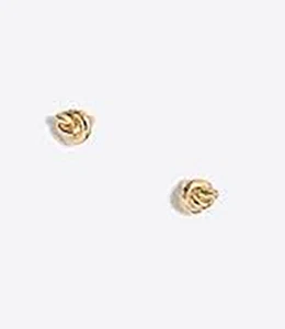 J.Crew Factory Women's Golden Knot Stud Earrings Gold NWT 22.59 - Picture 1 of 5