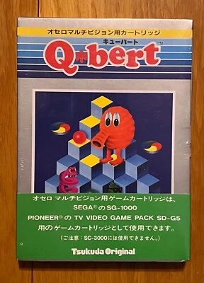 Q*Bert Sega SG-1000 Pioneer TV Game New Sealed! Ultra Rare Tsukuda Original 1983 - Image 1 of 4