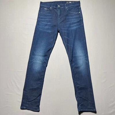 Pantalones de mezclilla rectos Armani Exchange J16 para hombre azules tiro medio 5 bolsillos talla 33 Foto 1 de 4