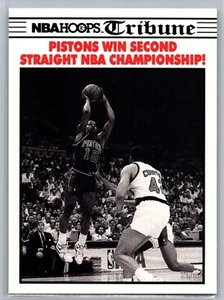 1990-91 NBA Hoops #341 Pistons Ganan segundo consecutivo Detroit Pistons - Imagen 1 de 2