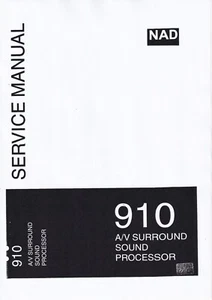 Service Manual-Anleitung für NAD 910 - Picture 1 of 1