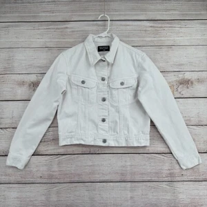 Vintage Polo Jeans Co Ralph Lauren Flap Pocket Jacket Women's Medium White - Picture 1 of 14