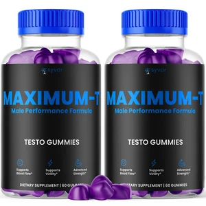 Maximum-T Male Performance Gummies Advanced Vitamin Supplement 120 Gummies - Picture 1 of 9