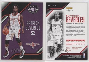 2015-16 Panini Totally Certified Mirror Purple /50 Patrick Beverley #45