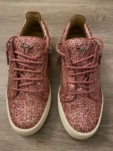 Giuseppe Zanotti May London Old Glitter Women's Sneakers Size 9.5, 39.5 (euro) - Picture 1 of 18