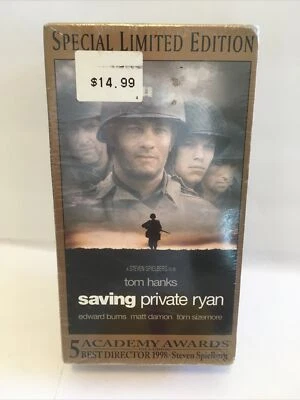 Saving Private Ryan VHS, 2000, 2 Tape Set Special Limited Edition New Sealed - Image 1 of 4