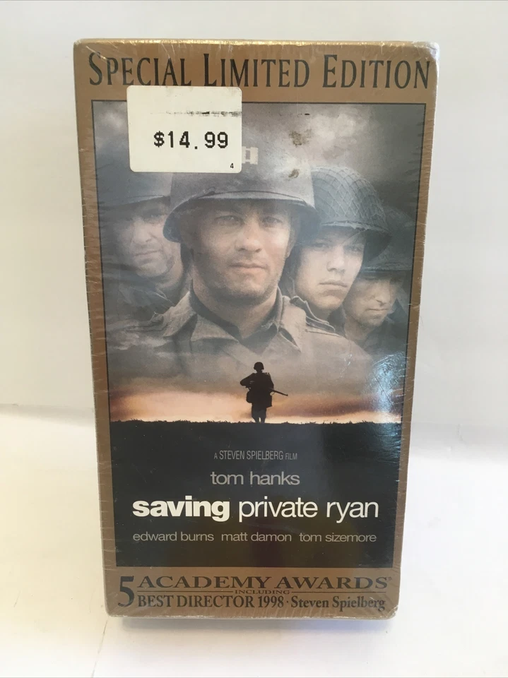 Saving Private Ryan VHS, 2000, 2 Tape Set Special Limited Edition New Sealed - Image 1 of 4
